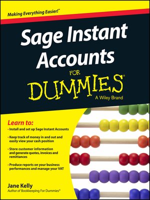 cover image of Sage Instant Accounts For Dummies